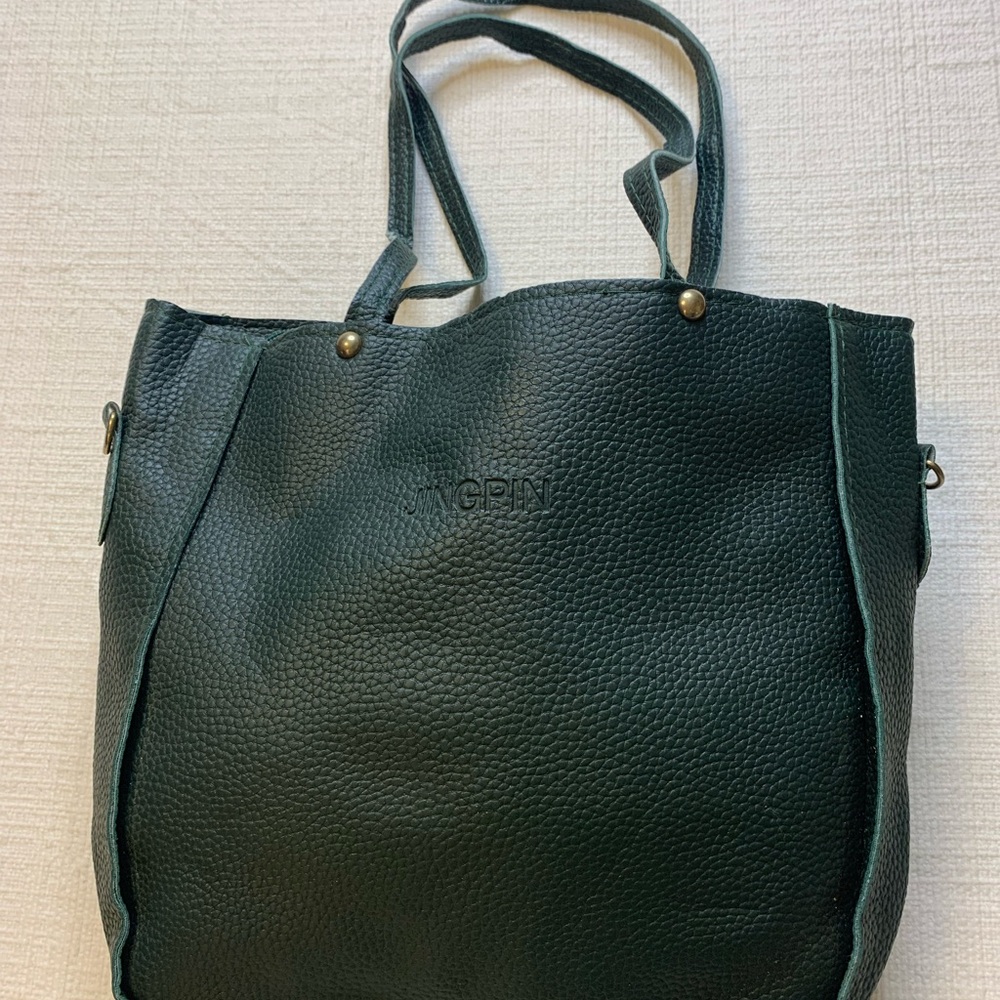 Elegant Dark Green Tote Bag